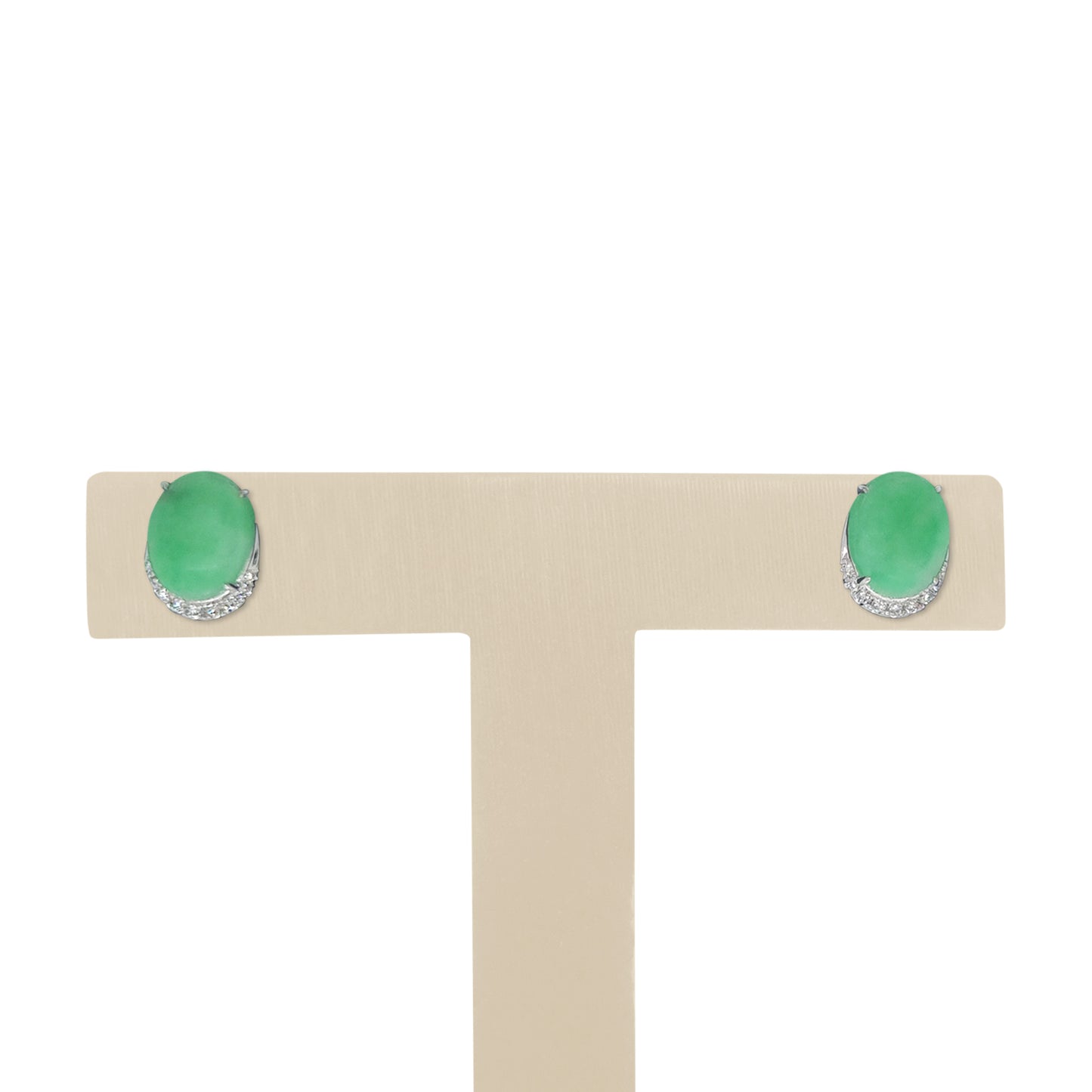 'All-about-U' Green Jade ear studds